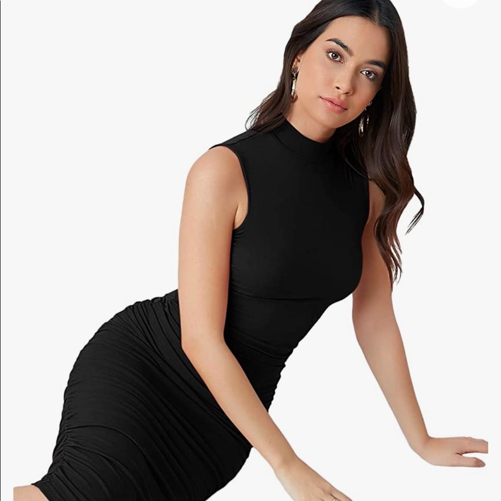 ~Immeasurably Lovely Mock Neck Pencil Dress~